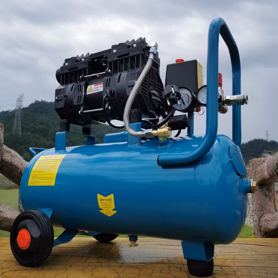 Xinya индивидуальный дизайн 2-полюсный 9л 17л 24л 50л бесшумный безмасляный воздушный компрессор