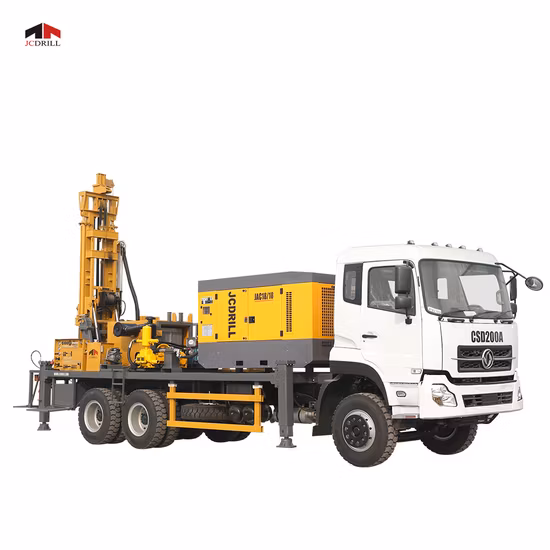 (CSD200A) Заводская цена глубиной 300 м, установленная на грузовике, буровая установка для бурения скважин, роторное оборудование для бурения нефтяных скважин, буровые установки для водяных скважин