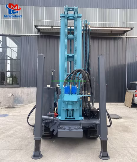 180 м портативный гусеничный полностью гидравлический роторный DTH буровой станок для скважин/пневматический молоток буровая установка для водяных скважин на продажу